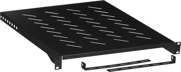 Productafbeelding Lanberg 19" vaste plank 1U Rack-483x500mm zwart