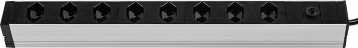 Produktbild Furber.power Steckdosenleiste (8 x, Typ 13, Typ 12, 3 m)