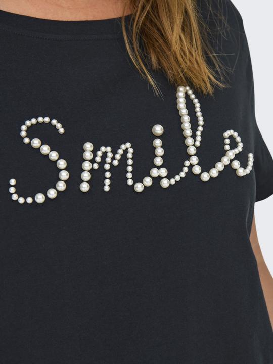 Image du produit Only Coupe normale Col rond Curve Top T-shirt (L)