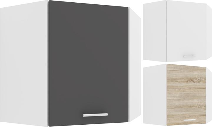 Produktbild VCM Eckschrank Küchenschrank Hängeschrank Küche Küchenmöbel Esilo (60 x 57 x 57 cm)