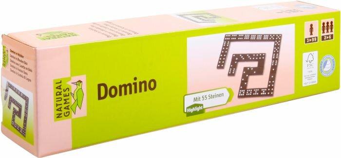 Actual product image Natural games Parlour game Domino (German)