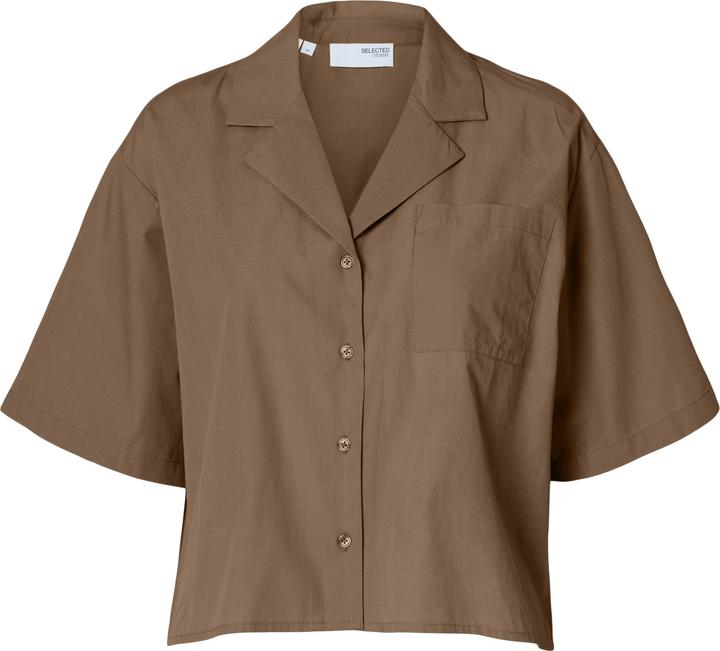 Image du produit Selected Femme Kurzarm Crop-Bluse (42)