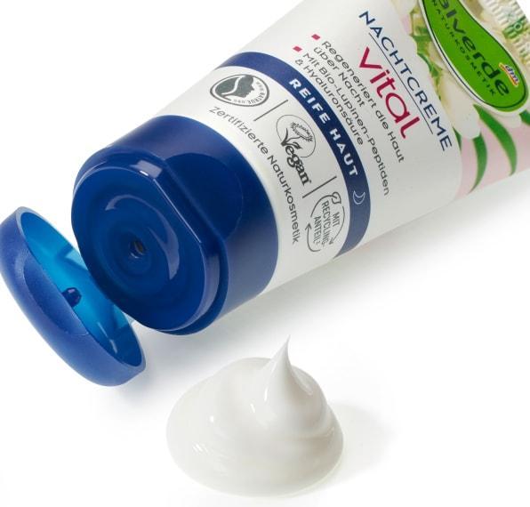 Actual product image dm alverde Night Cream Vital Organic Lupine Peptides (Night cream)