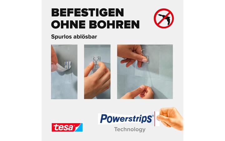 Actual product image tesa Powerstrips adhesive hooks Small