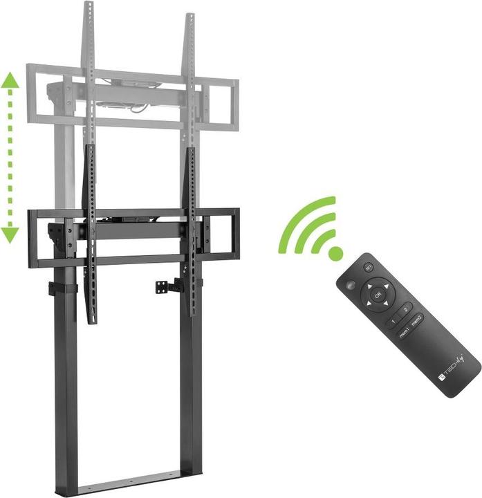 Produktbild Techly EFB Motorisierte TV Halterung 139,7cm 55Zoll - 254cm 100Zoll einstellbare Höhe mit Fernbedien (100", 120 kg)