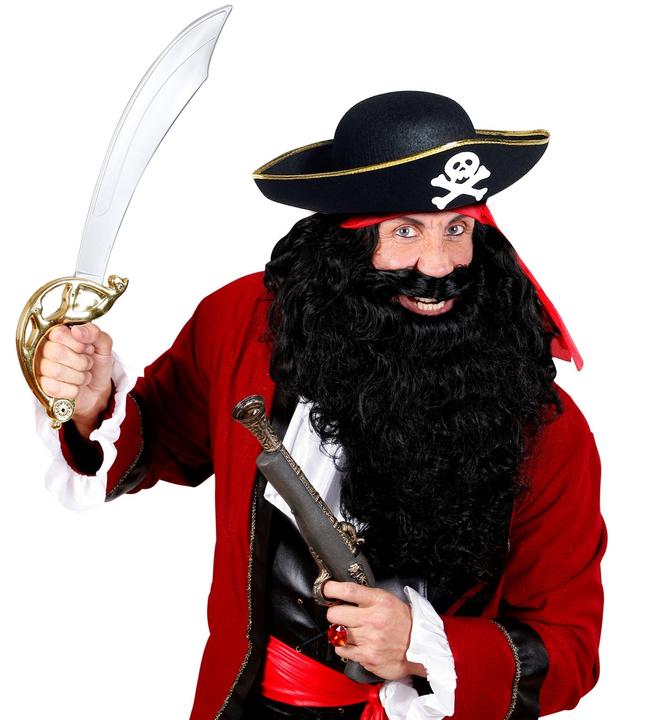 Actual product image Fasnacht Pirate hat with skull