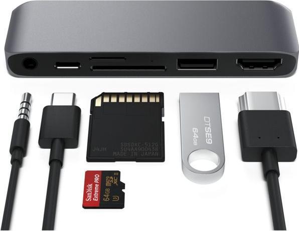 Actual product image Satechi USB-C Mobile Pro Hub (USB-C, 6 Ports)