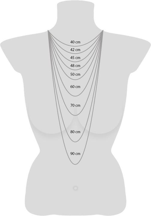 Actual product image Engelsrufer Lilcross necklace (20 cm, 925 silver gold-plated)