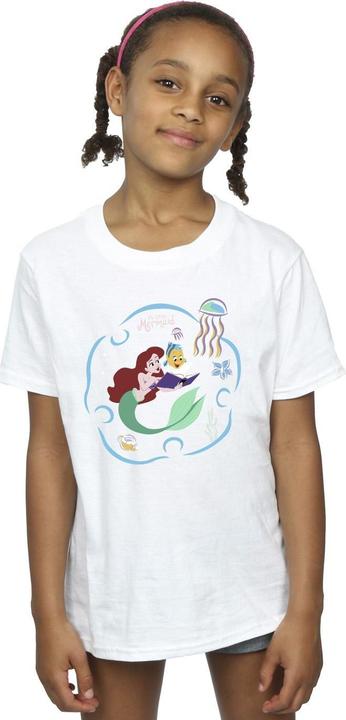 Immagine prodotto Disney The Little Mermaid Reading A Book Maglietta Ragazze (152, 158)