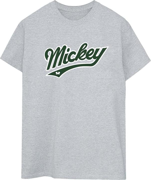 Actual product image Disney Womens/Ladies Mickey Mouse Bold Cotton Boyfriend T-Shirt (XXL)