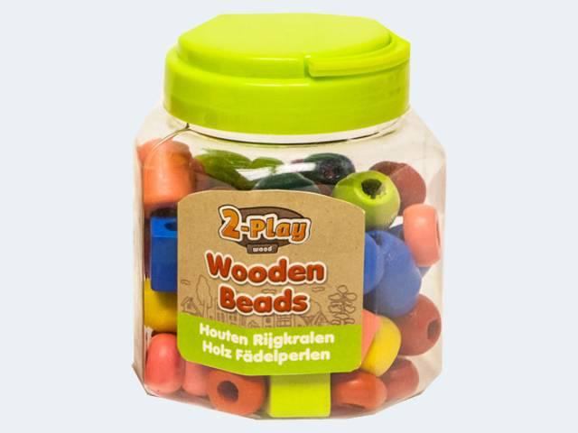 Produktbild Roost Holz Perlen 2play 610069 72 Stück