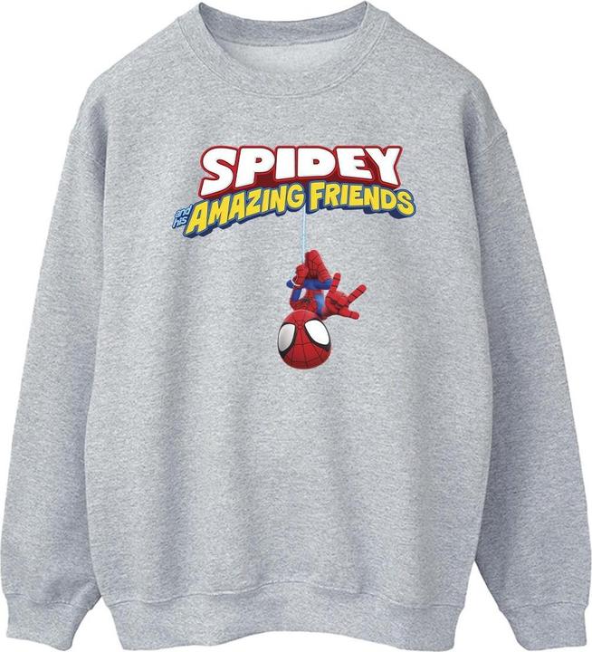 Actual product image Mens Spider-Man Hanging Upside Down Sweatshirt (S)