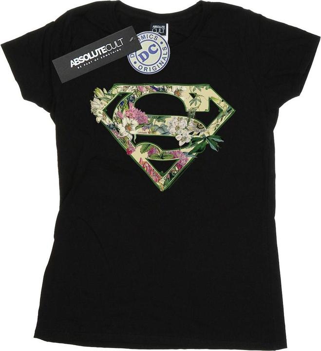 Immagine prodotto Supergirl Floral Shield Maglietta Donna (M)