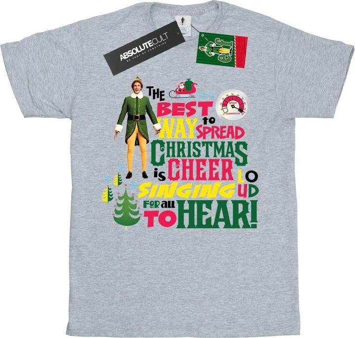 Immagine prodotto Elf Christmas Cheer Maglietta Ragazze (140, 146)