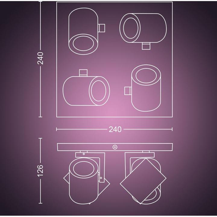 Produktbild Philips Hue Argenta Basis BT (350 lm, GU10)