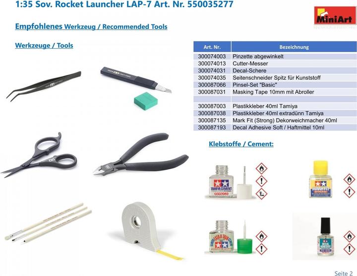 Produktbild Mini art Soviet Rocket Launcher LAP-7