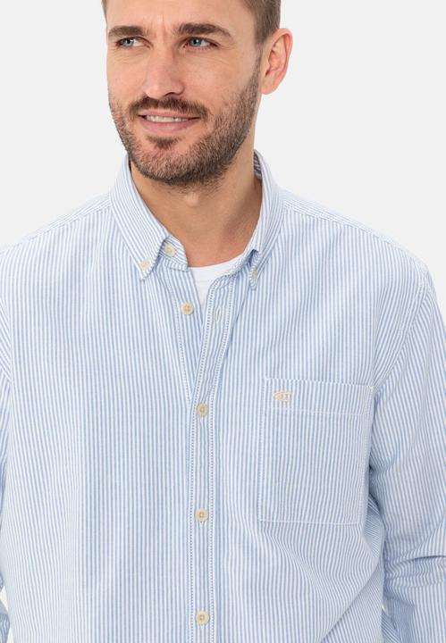 Produktbild Camel Active Oxford Streifenhemd aus nachhaltigem Organic Cotton (4XL)