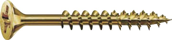 Produktbild Spax Schraube R 88094 Senkkopf m.Spitze/Kreuzschl.-PZ 5 x 70/41-Z Stahl galvanisch verzinkt gelb (200 Schrauben pro Stück)