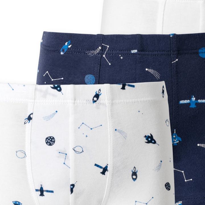 Actual product image Schiesser Pack of 10 Kids Boys 95/5 Organic Cotton Shorts (140, pack of 10)