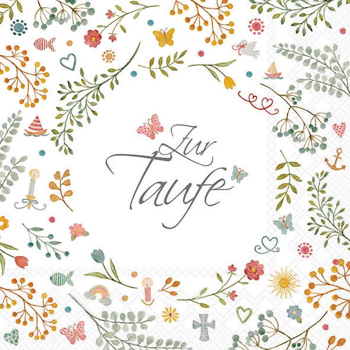 Actual product image Ambiente Serviette "Zur Taufe" (20 x, 33 x 33 cm)