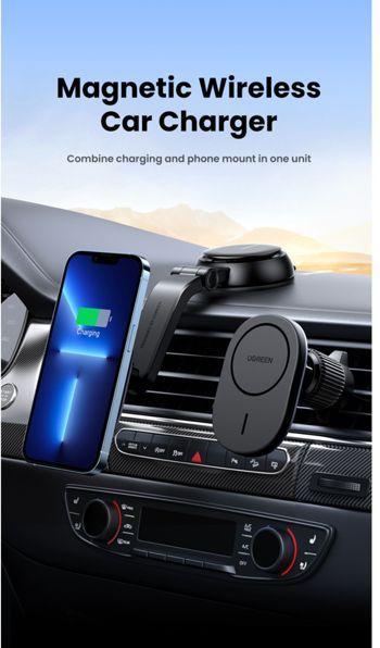 Actual product image Ugreen MagSafe Car charger 2-in-1