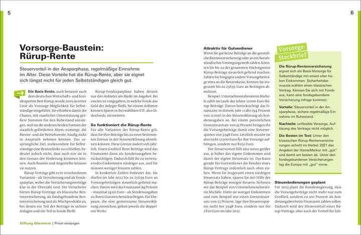 Produktbild Altersvorsorge für Selbstständige (Deutsch, Isabell Pohlmann, 2022)
