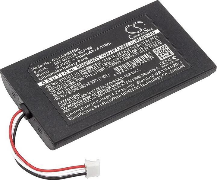 Produktbild NoName Remote control battery 533-000128, 623158 for Logitech, 3.7V, 1300mAh (1 Stk., Gerätespezifisch)