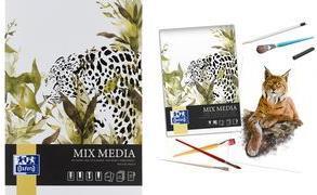 Actual product image Oxford Mixed media block (A4, Plain, Soft cover)