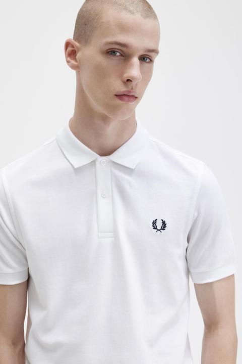 Immagine prodotto Fred Perry Polo a tinta unita bianca (XXL)