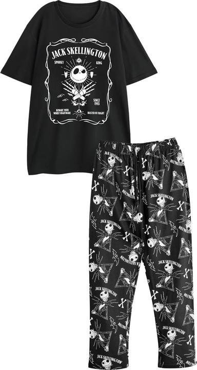 Produktbild The Nightmare Before Christmas Schlafanzug mit langer Hose kurzärmlig (S)