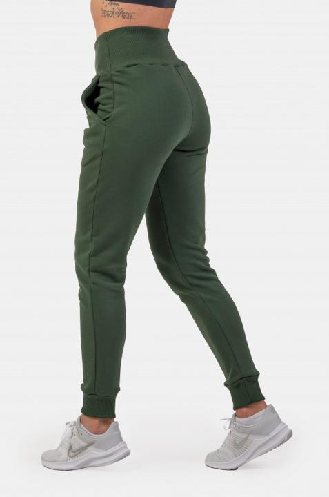 Actual product image Nebbia High-Waist Loose Fit Sweatpants "Feeling Good" 409 dark green (XS)