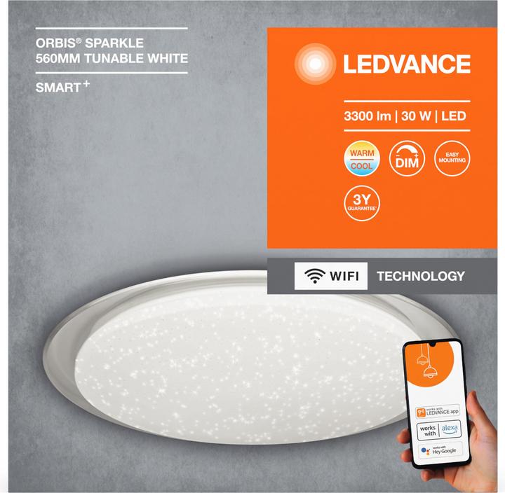 Actual product image Ledvance Smart Orbis Sparkle (2400 lm)