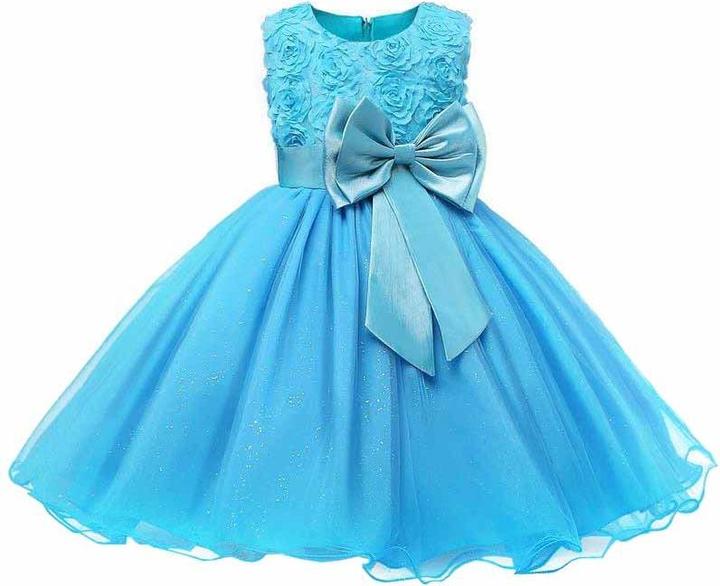 Produktbild JTI Abendkleid mit Schleife und Blumen - Türkis (130) (130 B)