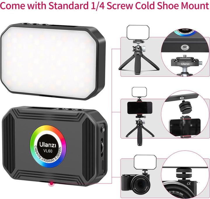 Actual product image Ulanzi VL60 (Video light)