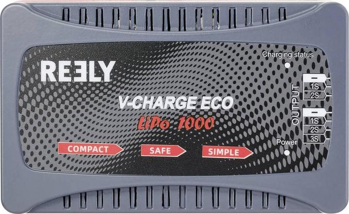 Produktbild Reely V-CHARGE ECO LiPo 1000 Modellbau-Ladegerät 230 V 1 A LiPo