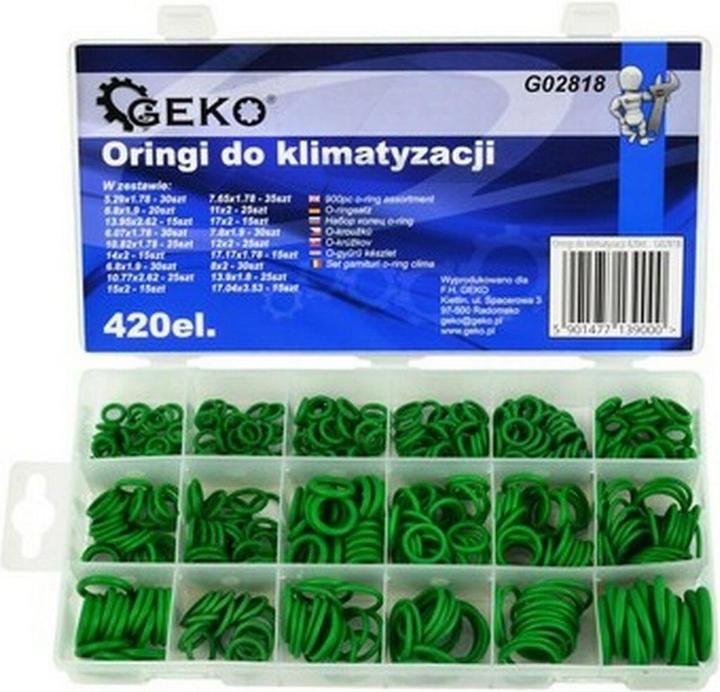 Image du produit GEKO Jeu de joints toriques pour climatiseurs 420 pièces