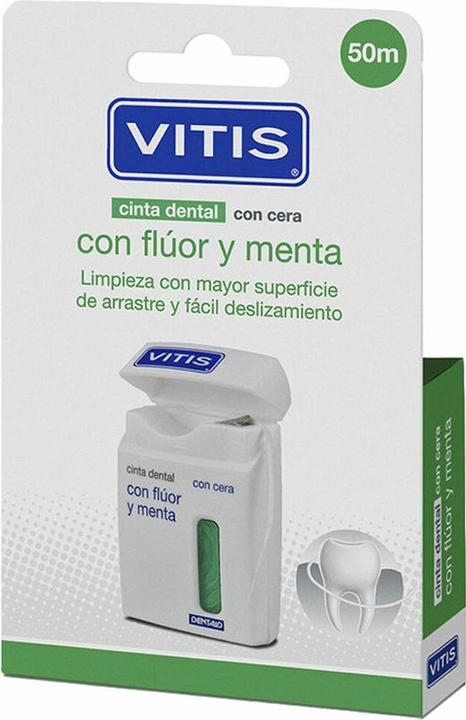 Produktbild Vitis Dental Tape mit Fluorid und Minze 2x50m (50 m)