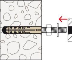 Actual product image Fischer letbetonskrue 8x90 - T/direkte montage u/forborring, undersaenket hoved, 50stk (20 pcs.)