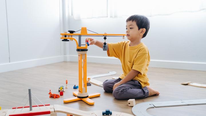 Produktbild Plantoys Plan City Kran Set