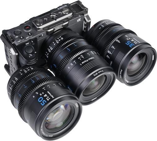 Immagine prodotto Sirui VP-1-3B VISION PRIME T1.4 Full-frame Cine Lens 24mm&35mm&50mm Black mit Wechsel Mount (C-mount, Full-frame)