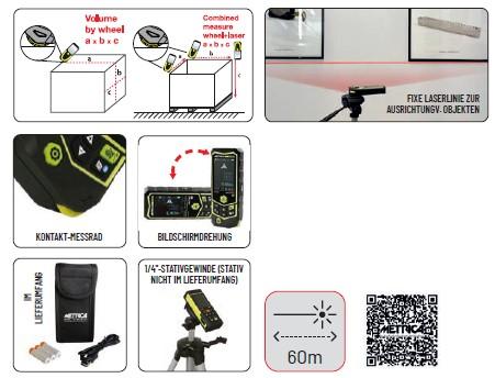 Produktbild Metrica Laser Distanzmesser Flash Point2point 60 (60 m)