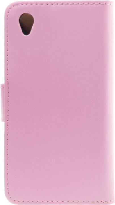 Actual product image NoName Slim Leather Book Case for Sony Xperia Z3 - pink (Sony Xperia Z3)