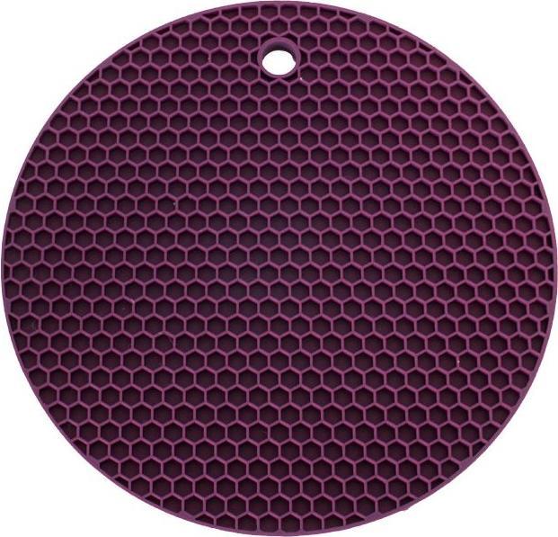 Produktbild LotusGrill Topflappen rund Pflaumenlila (Silikon)