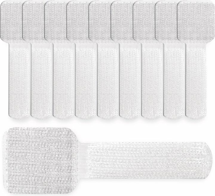 Label-the-cable Klettkabelhalter selbstklebende (Klettkabelbinder, 90 mm, 10 Stk.)