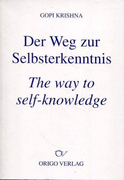 Actual product image Origo Der Weg zur Selbsterkenntnis (English, German, Gopi Krishna, Margrit Kobelt, 1997)