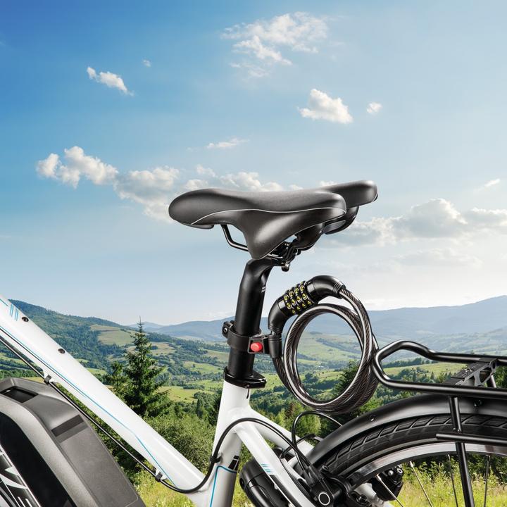 Actual product image Hama Fahrrad-Zahlenspiralschloss, 120 cm, Schwarz