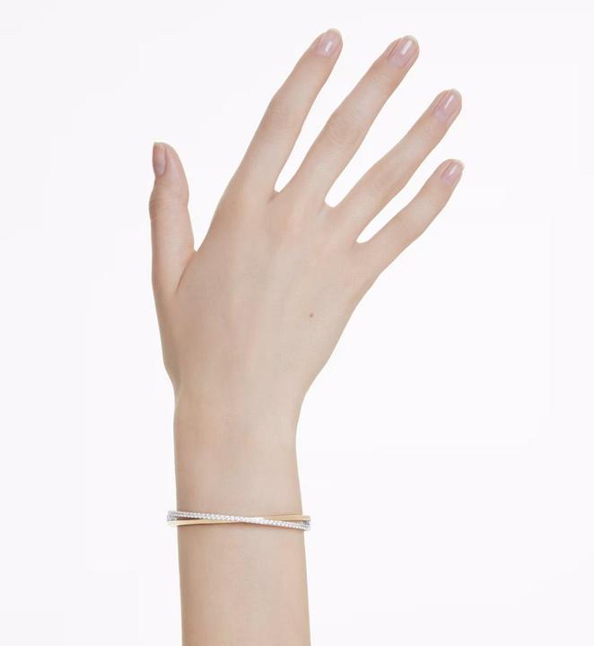 Produktbild Swarovski Hyperbola Armreif Rundschliff Weiss (Swarovski Metall)