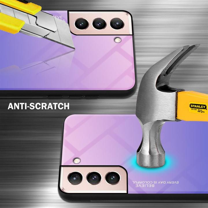Actual product image Cadorabo TPU 2 colors glass cover (Samsung Galaxy S21 5G)
