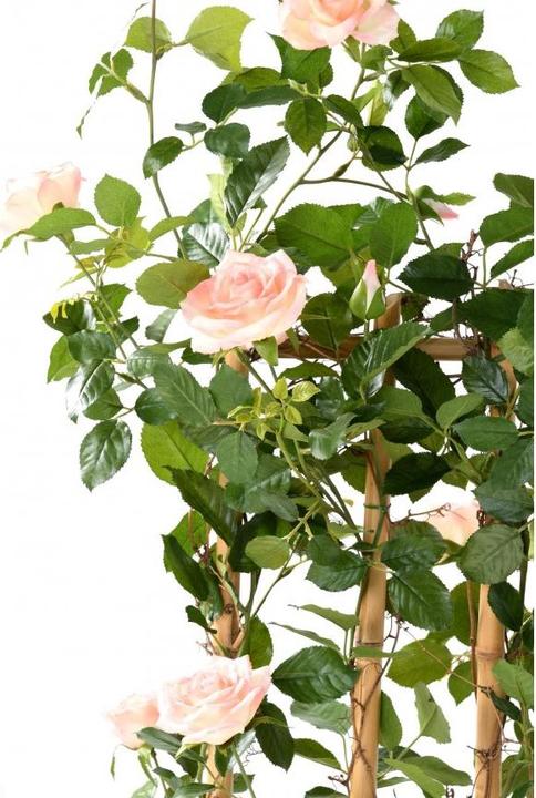 Produktbild Greendeco Künstliche Rosenhecke (Rosenspalier) pink, ca. 160cm (160 cm)