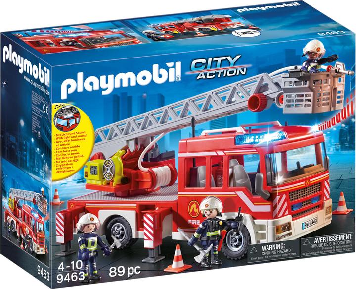 Playmobil Fire department ladder truck (9463, Playmobil City Action)